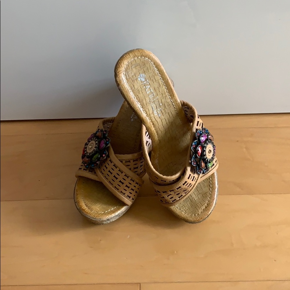 Embellished Neutral Tone Wedges